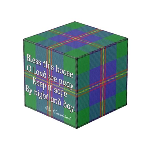 Cube Photo Bénédiction de Chambre de tartan de Carmichael de (Angle devant)