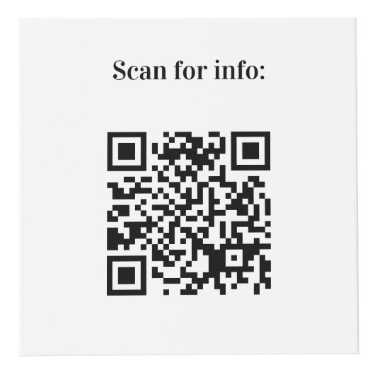 Cube Photo Bienvenue logo de l'entreprise QR codes info table (Devant)