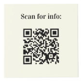 Cube Photo Bienvenue logo de l'entreprise QR codes table d'in (Devant)