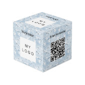 Cube Photo Bienvenue logo de l'entreprise QR menu de code de  (Angle devant)
