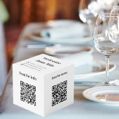Cube Photo Bienvenue QR codes info hôtel restaurant marque