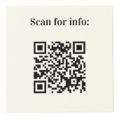 Cube Photo Bienvenue QR codes info hotel restaurant table ivo (Devant)