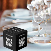 Cube Photo Bienvenue QR codes info hotel restaurant table noi