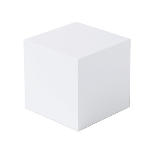 Cube Photo Blanc fantôme (Angle arrière)
