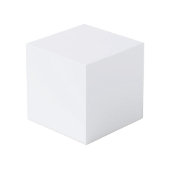 Cube Photo Blanc fantôme (Angle devant)