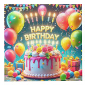 Cube Photo "Bliss d'anniversaire : Un design de fête parfait" (Droite)