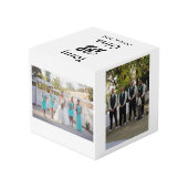 Cube Photo Bloc photo de mariage personnalisé (Angle arrière)