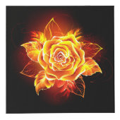 Cube Photo Blooming Fire Rose (Droite)