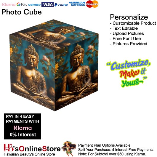 Cube photo Bouddha