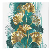 Cube Photo Branche avec Feuilles d'or Ginko Biloba (Droite)