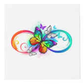 Cube Photo Bright infinity with rainbow butterfly (Droite)