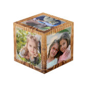 Cube photo - Cadre en bois Faux - HAMbWG (Angle arrière)