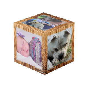 Cube photo - Cadre en bois Faux - HAMbWG