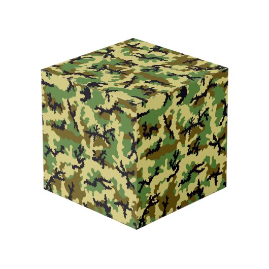 Cube Photo Camouflage des bois (Angle arrière)