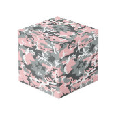 Cube Photo Camouflage rose et gris, Militaire, Armée (Angle arrière)