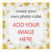 Cube Photo Casseroles blanches et cadre LadyBugs AJOUTER VOS  (Devant)
