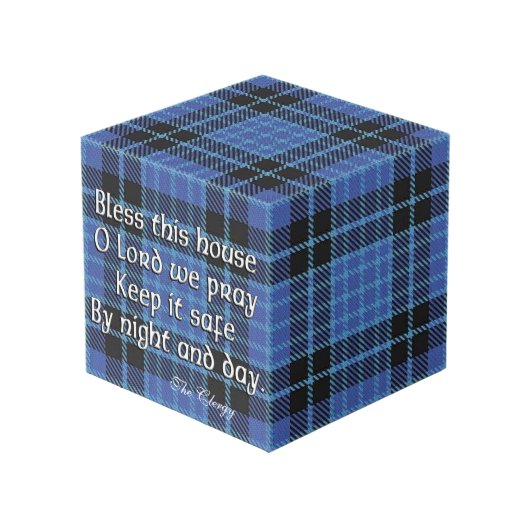 Cube Photo Chambre Tartan du clergé écossais Bénédiction (Angle devant)