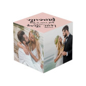 Cube Photo Chaque histoire d'amour est belle photo 4 Mariage (Angle arrière)