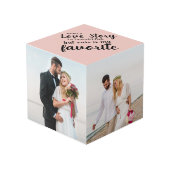 Cube Photo Chaque histoire d'amour est belle photo 4 Mariage (Angle devant)