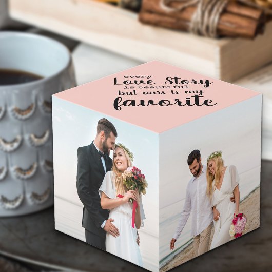 Cube Photo Chaque histoire d'amour est belle photo 4 Mariage