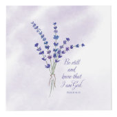 Cube Photo Christian Encouragement Lavande avec Écriture (Droite)