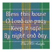 Cube Photo Clan MacAuliffe McAuliffe Maison Tartan Bénédictio (Devant)