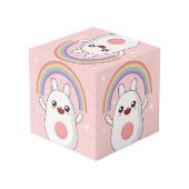 Cube Photo Clipart arc-en-ciel de Kawaii (Angle arrière)