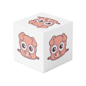 Cube Photo Clipart mignon de porc (Angle arrière)