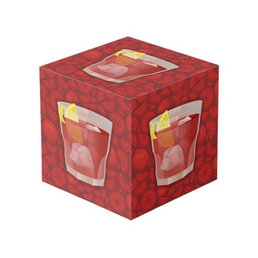 Cube Photo cocktail Americano (Angle devant)