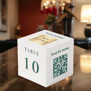 Cube Photo Code QR de numéro de table menu logo entreprise iv