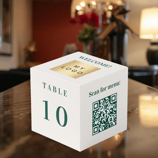 Cube Photo Code QR de numéro de table menu logo entreprise iv