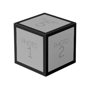 Cube Photo Collage photo avec bordure noire