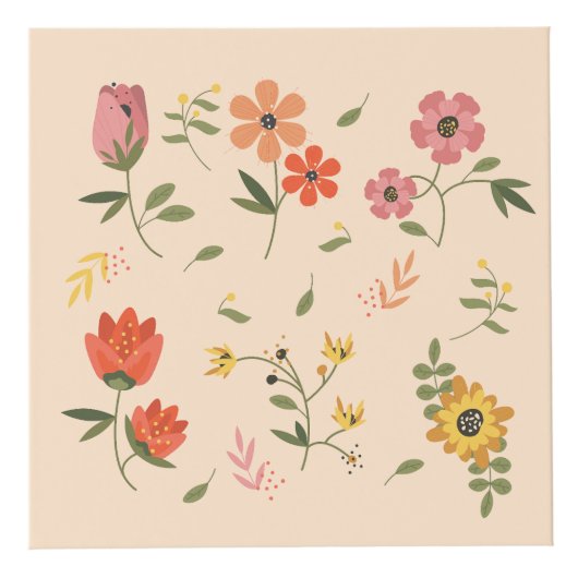 Cube Photo collection de fleurs (Droite)