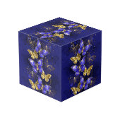 Cube Photo Composition avec papillons Sapphire (Angle arrière)