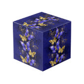Cube Photo Composition avec papillons Sapphire (Angle devant)