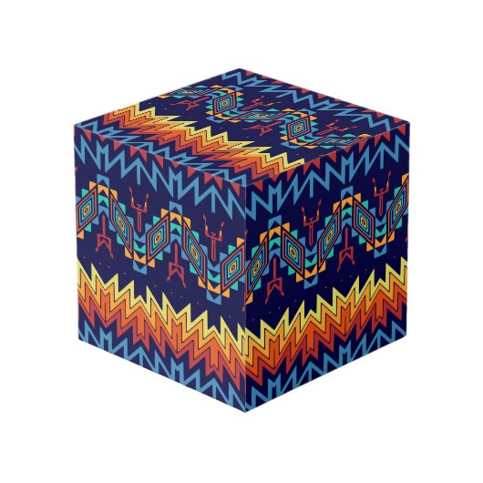 Cube Photo Conception tribale d'abrégé sur conception (Angle devant)