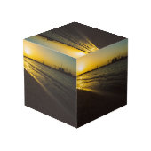 Cube Photo coucher de soleil sur la plage de Dubaï (Angle arrière)