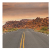 Cube Photo Coucher du soleil de voyage par la route (Droite)