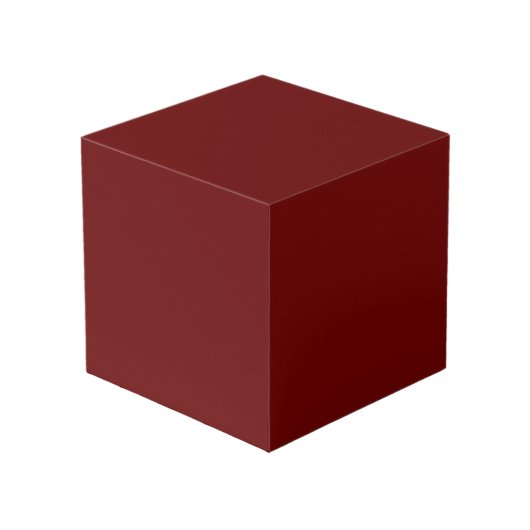 Cube Photo couleur rouge (Angle devant)