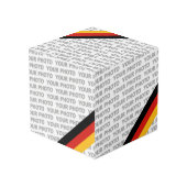 Cube Photo COULEURS DE DRAPEAU ALLEMANDE + vos idées (Angle arrière)