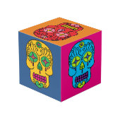 Cube Photo Crânes de Sucre (Angle arrière)