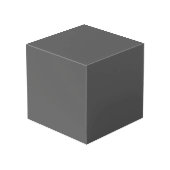 Cube Photo Create Your Own editable dark gray (Angle arrière)