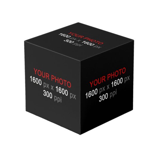 Cube Photo Création personnelle (Angle devant)