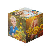 Cube Photo Créez votre propre photo pour enfants Keepsaké (Angle arrière)