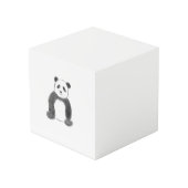Cube Photo Croquis de panda en noir et blanc (Angle devant)