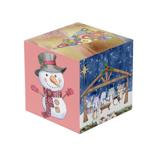 Cube photo de Noël (Angle arrière)