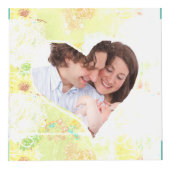 Cube photo de Pâques patiné Floral Imaginaire (Devant)