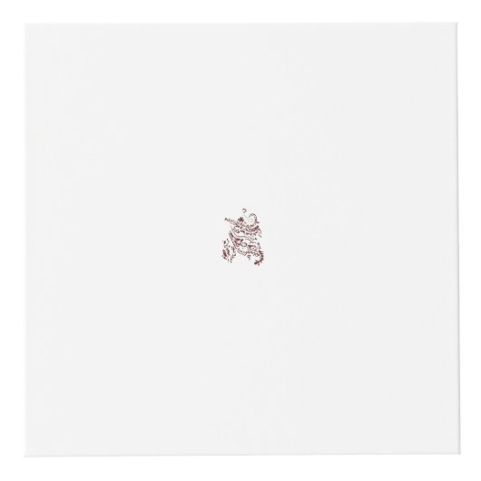 Cube Photo Décor rouge orangé (Devant)