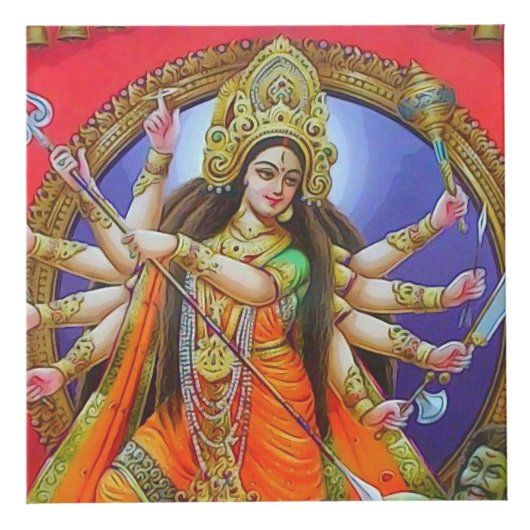 Cube Photo Déesses indoues Lakshmi Durga Saraswati Gayatri (Droite)