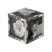 Cube Photo dentelle noire (Angle arrière)
